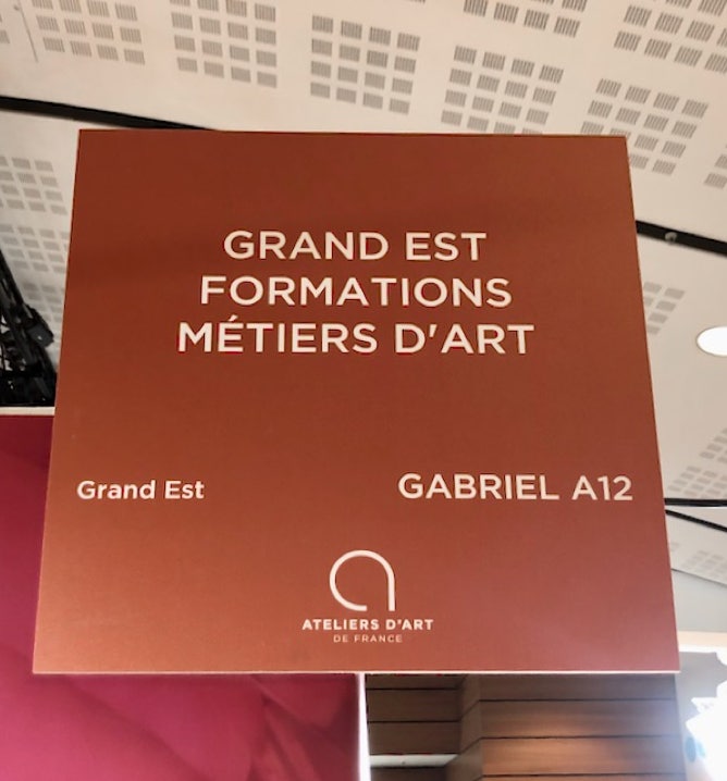 Stand Grand Est au Logo du salon international du patrimoine culturel-Paris